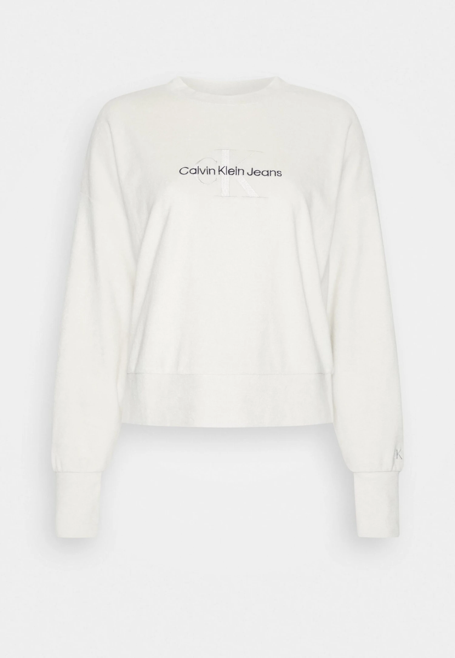 Calvin Klein Jeans Monogram Towelling - Sweatshirt - Eggshell 7 Calvin Klein Jeans Monogram Towelling - Sweatshirt - Eggshell – Image 5
