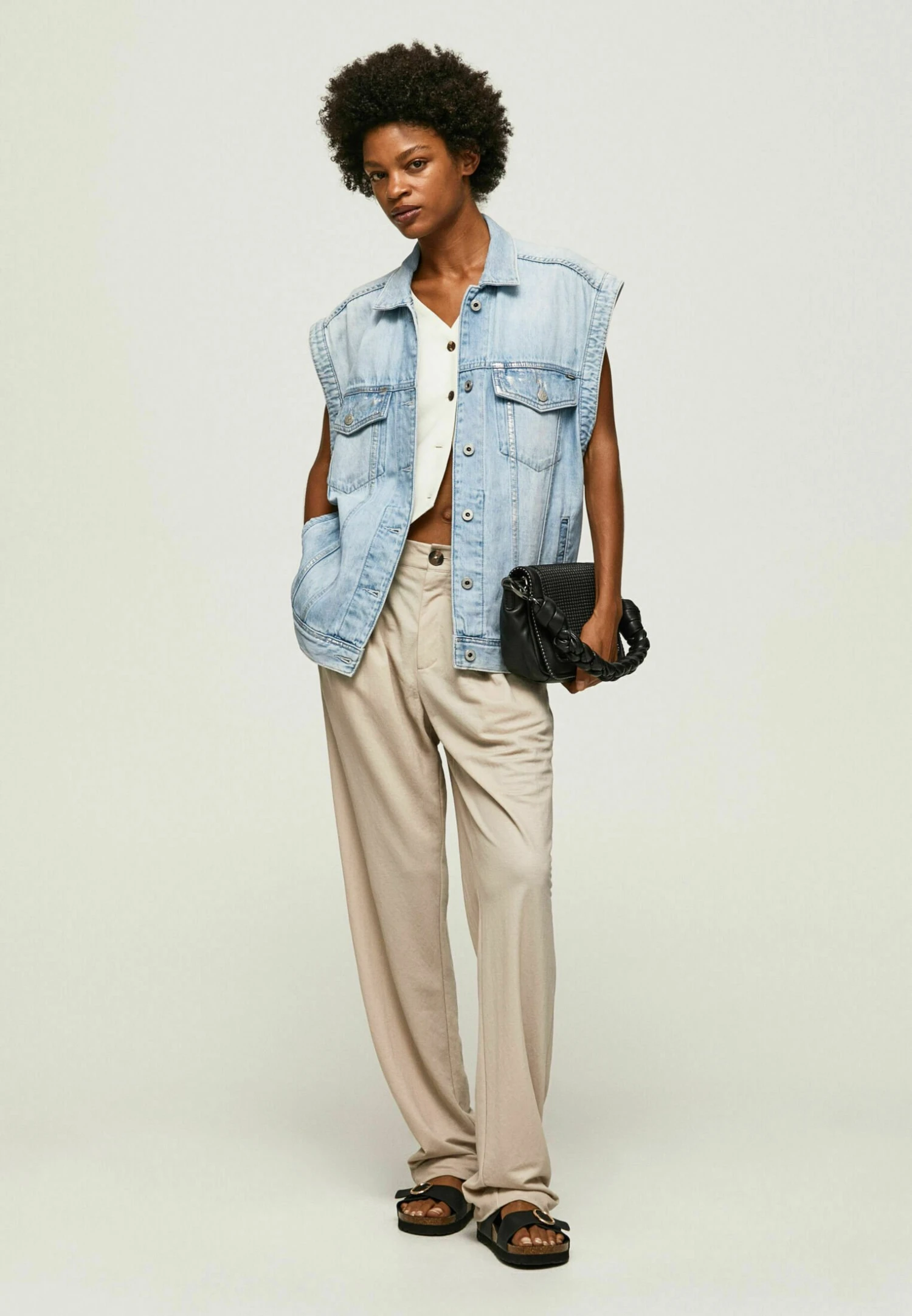 Pepe Jeans Ally Glam - Veste Sans Manches - Denim 4 Pepe Jeans Ally Glam - Veste Sans Manches - Denim – Image 2