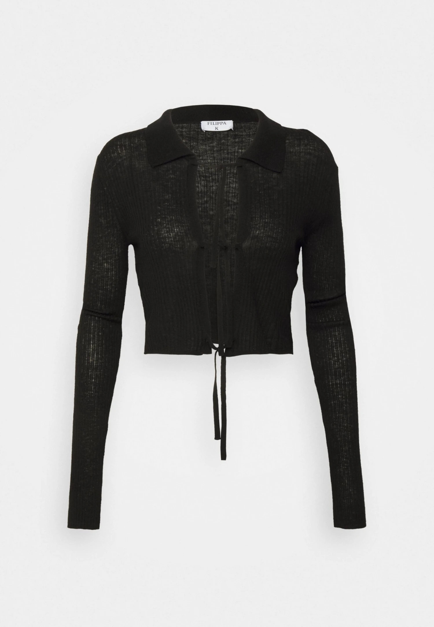 Filippa K Cropped Tie Cardigan - Gilet - Black 8 Filippa K Cropped Tie Cardigan - Gilet - Black – Image 6