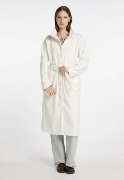 Dreimaster Manteau Classique - Wollweiss