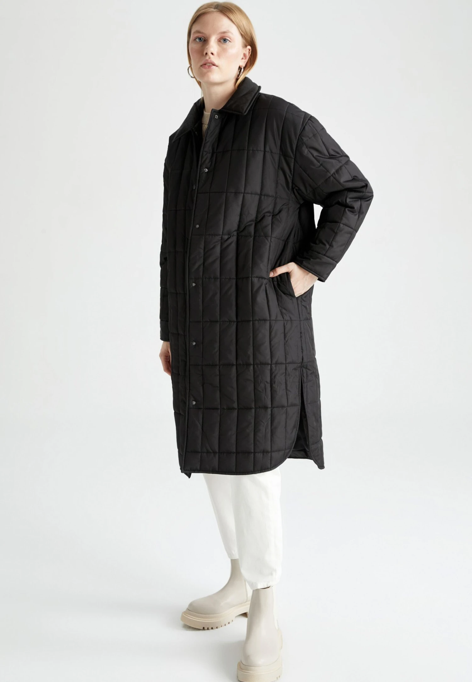 DeFacto Relax Fit - Manteau D'Hiver - Black 4 DeFacto Relax Fit - Manteau D'Hiver - Black – Image 2