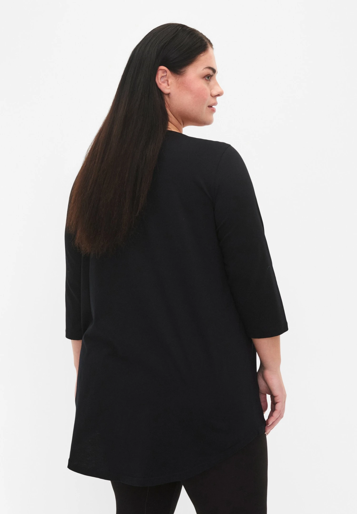 Zizzi Mit 3/4 Ärmeln - T-Shirt À Manches Longues - Black 5 Zizzi Mit 3/4 Ärmeln - T-Shirt À Manches Longues - Black – Image 3