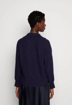 Tom Tailor Batwing With Collar - Pullover - Navy Midnight Blue -Next Soldes c0a7bc0b4b45440890b280e3c6ceff0d