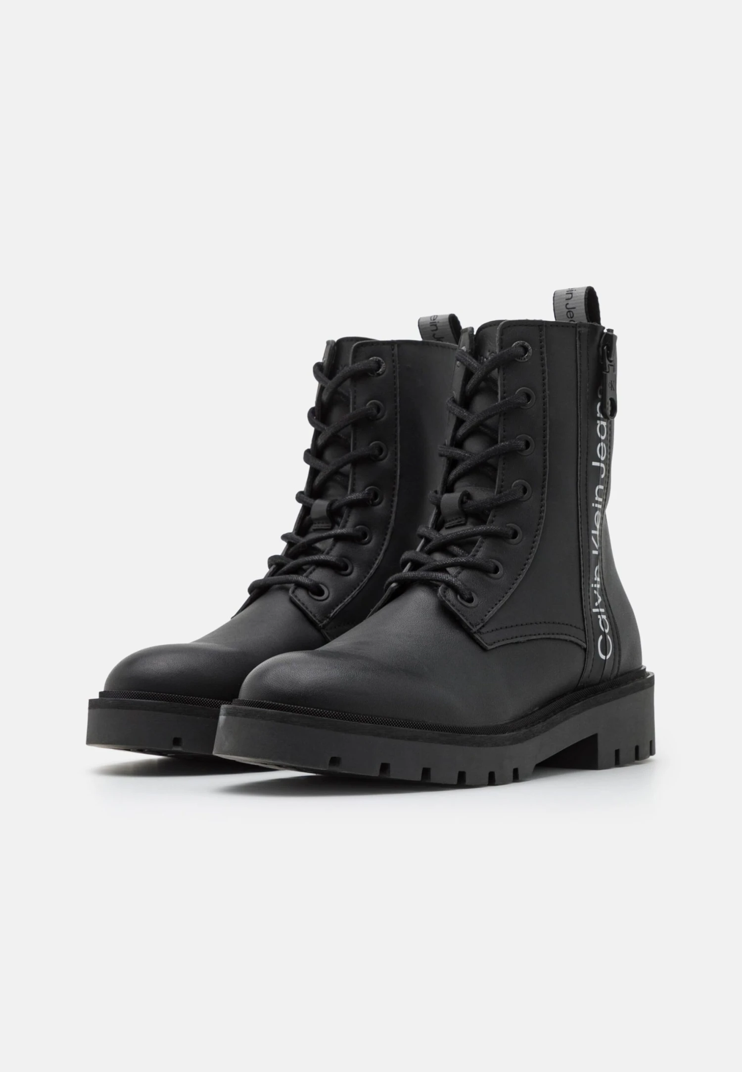 Calvin Klein Jeans Combat Laceup Boot Zip - Bottines À Lacets - Black/Reflective Silver 5 Calvin Klein Jeans Combat Laceup Boot Zip - Bottines À Lacets - Black/Reflective Silver – Image 3