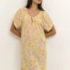 Kaffe Kaisolde Amber - Robe De Jour - Yellow Lupine Feather Flower -Next Soldes c13300a947d14a4ab6c2d4a6870cbf77