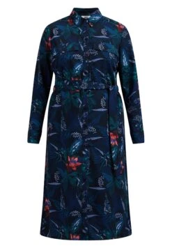 WE FASHION Curve - Robe Chemise - Blue -Next Soldes c375aaebb97b49b78296c2658b4b7bfc