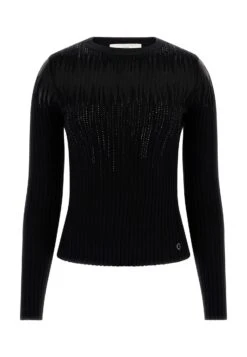 Guess Strass-Details - Pullover - Schwarz -Next Soldes c397d55b34c74ea0990bcf291e686155