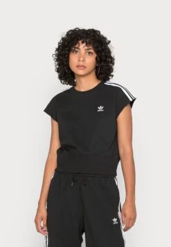 Adidas Originals Adicolor Classics Waist Cinch - T-Shirt Imprimé - Black