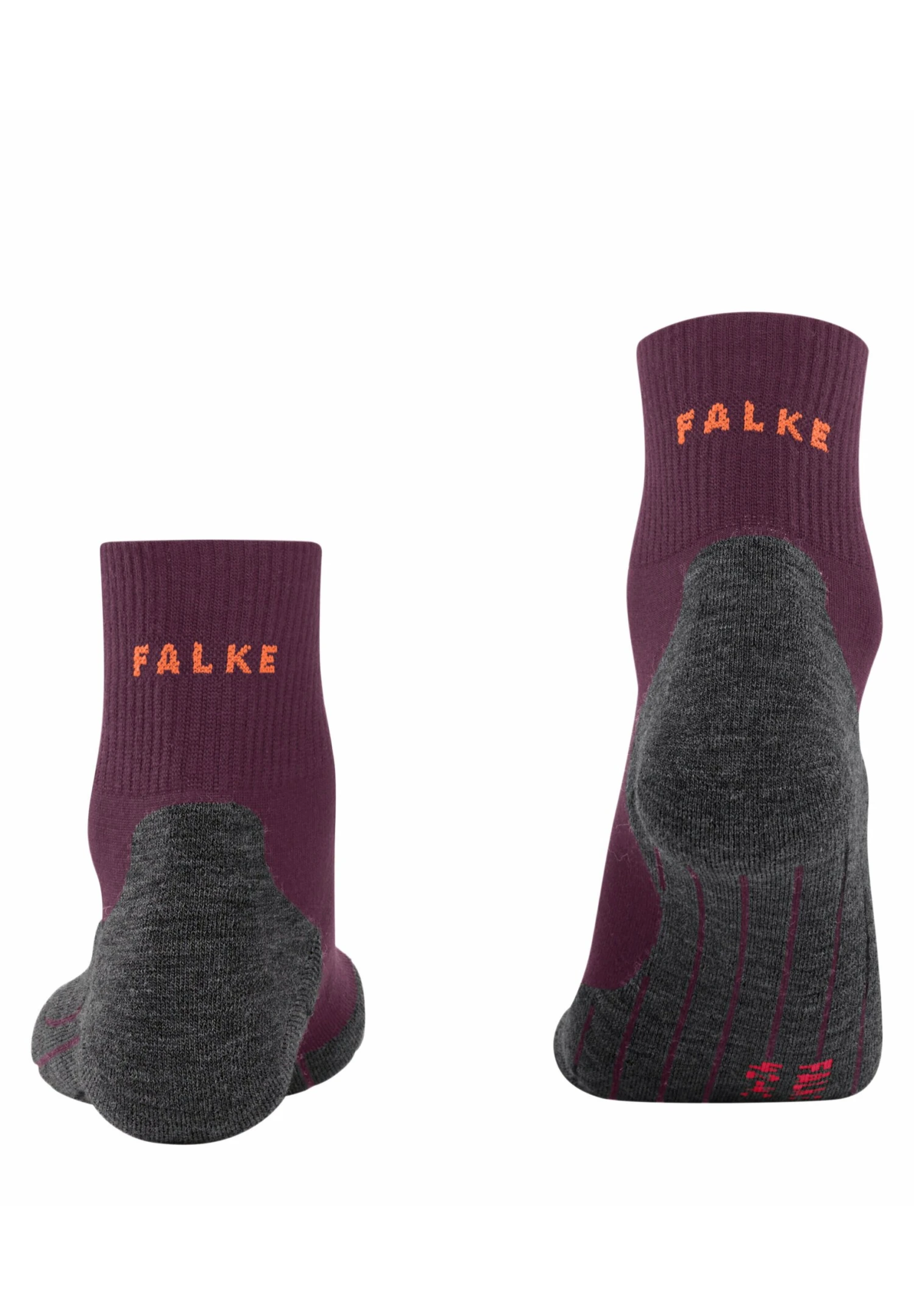 Falke Tk5 Wander Wool Short Trekking Functional Light-Cushioned - Chaussettes - Dark Mauve 4 Falke Tk5 Wander Wool Short Trekking Functional Light-Cushioned - Chaussettes - Dark Mauve – Image 2