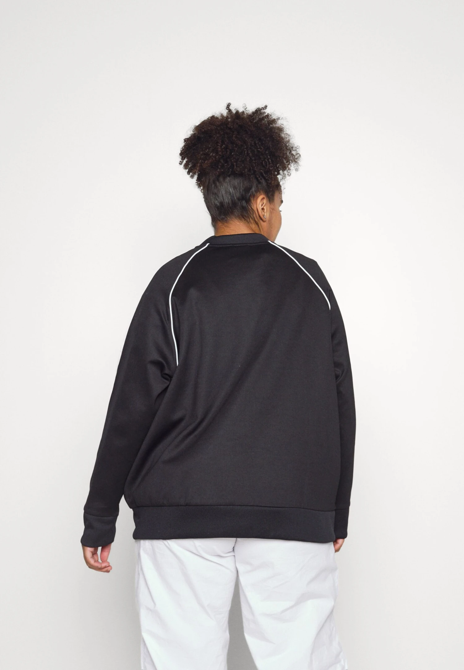 Adidas Originals Tracktop Plus Size - Veste De Survêtement - Black/White 6 Adidas Originals Tracktop Plus Size - Veste De Survêtement - Black/White – Image 4