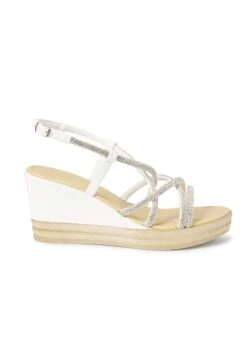 Next Forever Comfort Tubular Bling Asymmetric - Sandales À Talons Hauts - White