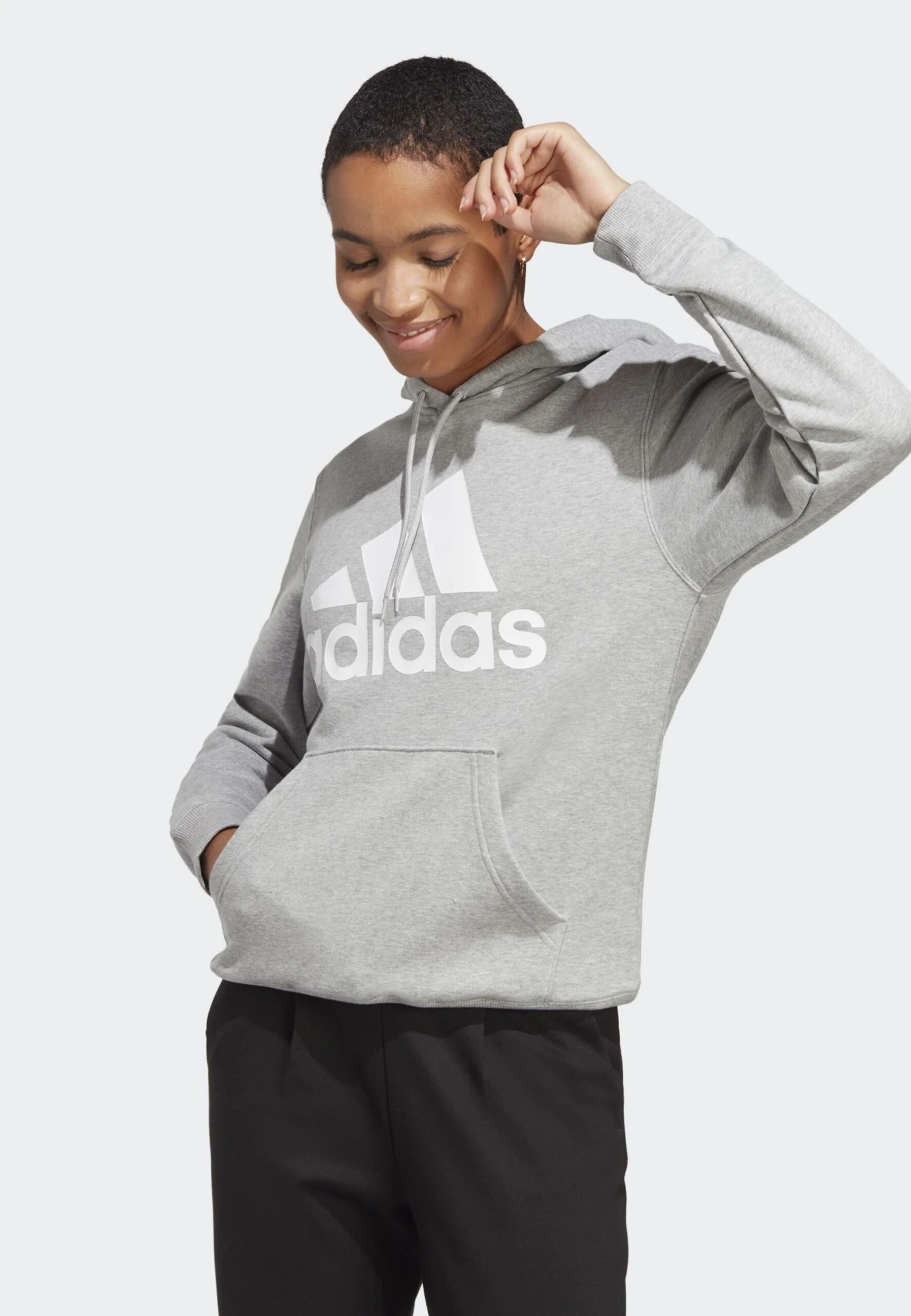 Adidas Sportswear Sweat À Capuche - Medium Grey/Heather White 3 Adidas Sportswear Sweat À Capuche - Medium Grey/Heather White