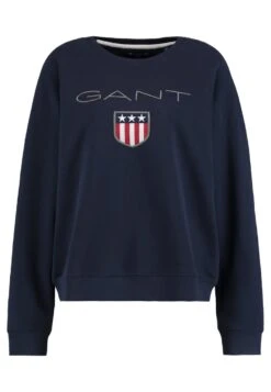 Gant Shield Logo C Neck - Sweatshirt - Evening Blue -Next Soldes c512e82f0ff340e88075c69100f87972