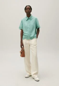 CLAUDIE PIERLOT Caresse - Chemisier - Vert D Eau 9 CLAUDIE PIERLOT Caresse - Chemisier - Vert D Eau -Next Soldes c525c0e5ec57413c812373d6eb3075f0