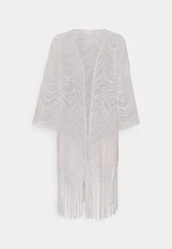 Vila Vinola Fringle Kimono - Veste Légère - Snow White -Next Soldes c796aeb93c294e85b010e7e3d581f517