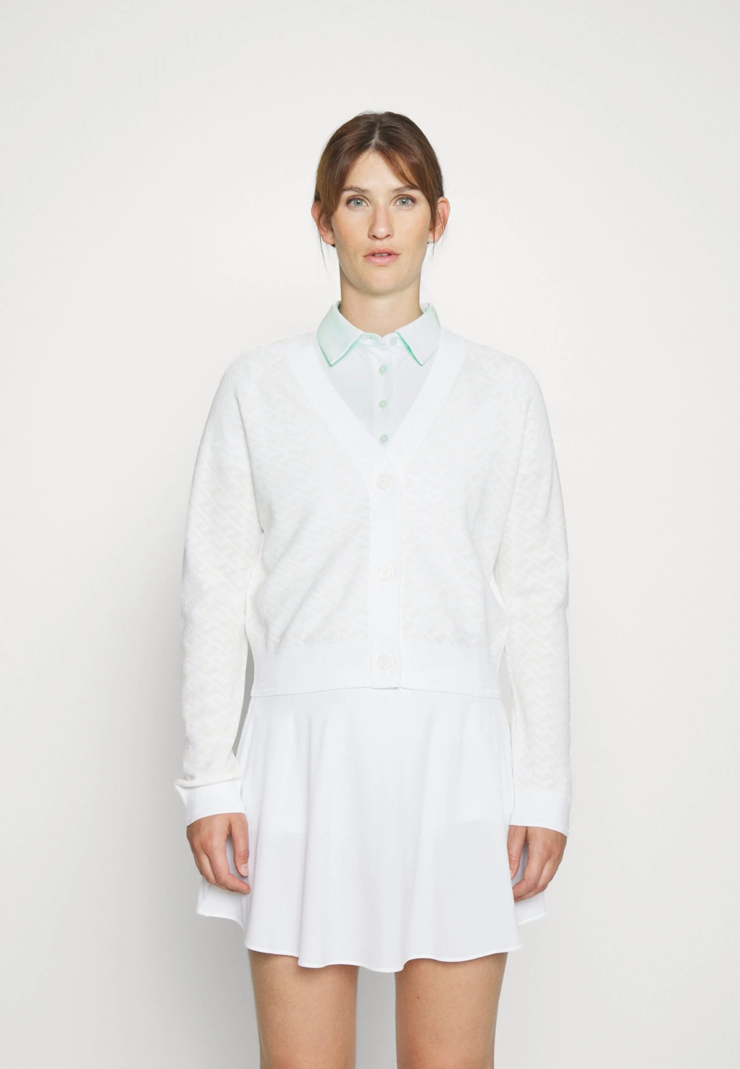 Hanna Cardigan - Sweat Zippé - White 3 Hanna Cardigan - Sweat Zippé - White