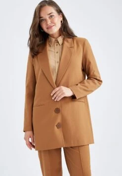 DeFacto Regular Fit - Manteau Court - Brown