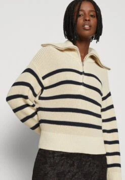 Monki Pullover - Navy/Light Beige 11 Monki Pullover - Navy/Light Beige -Next Soldes ca1637a6f3664de5b2e0610ac27c40c7