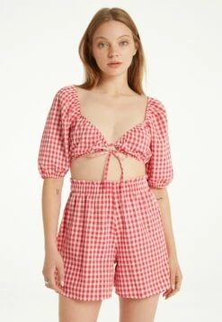 Court Manches Mi-Longues Effet Froissé - Blouse - Rot -Next Soldes ca870cf0516b402ebc16c3e3aac23798