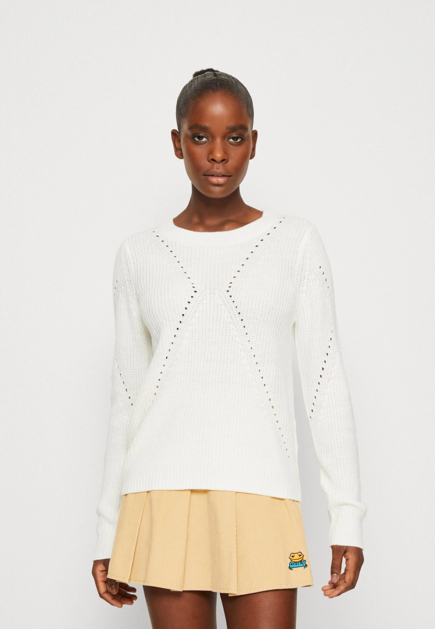 Vila Vioa O Neck - Pullover - White Alyssum 3 Vila Vioa O Neck - Pullover - White Alyssum