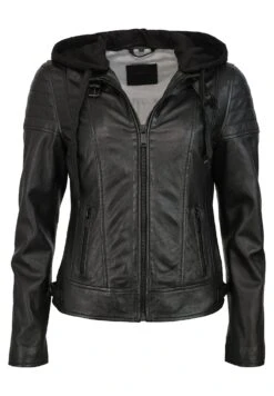 Mustang Veste En Cuir - Black -Next Soldes cb4704f894bc43aba1bdb6f37ede1512