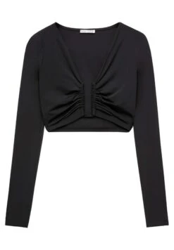 Oysho U-Neck - T-Shirt À Manches Longues - Black -Next Soldes cbca6221970b4a4fa1015f1a9136bff1