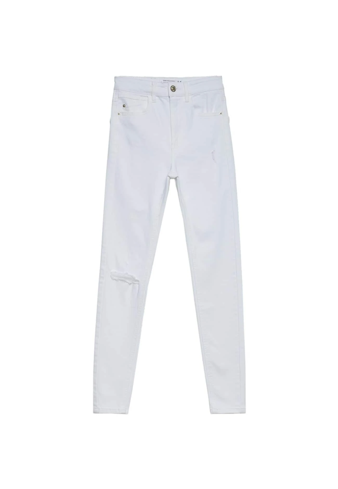 Stradivarius Regular Waist - Jeans Skinny - White 7 Stradivarius Regular Waist - Jeans Skinny - White – Image 5