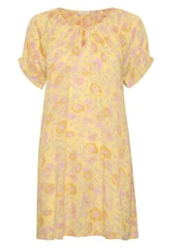 Kaffe Kaisolde Amber - Robe De Jour - Yellow Lupine Feather Flower -Next Soldes ce72f71f6a2c4df3b5e2b1d336f19d7d