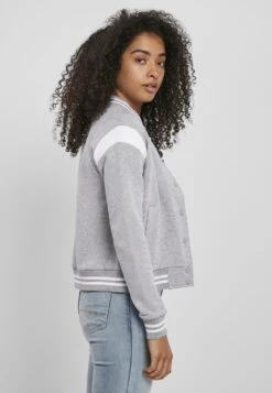 URBAN CLASSICS Sweat Zippé - Grey White -Next Soldes ce91f850b6e3442b8c1517756e8de21a