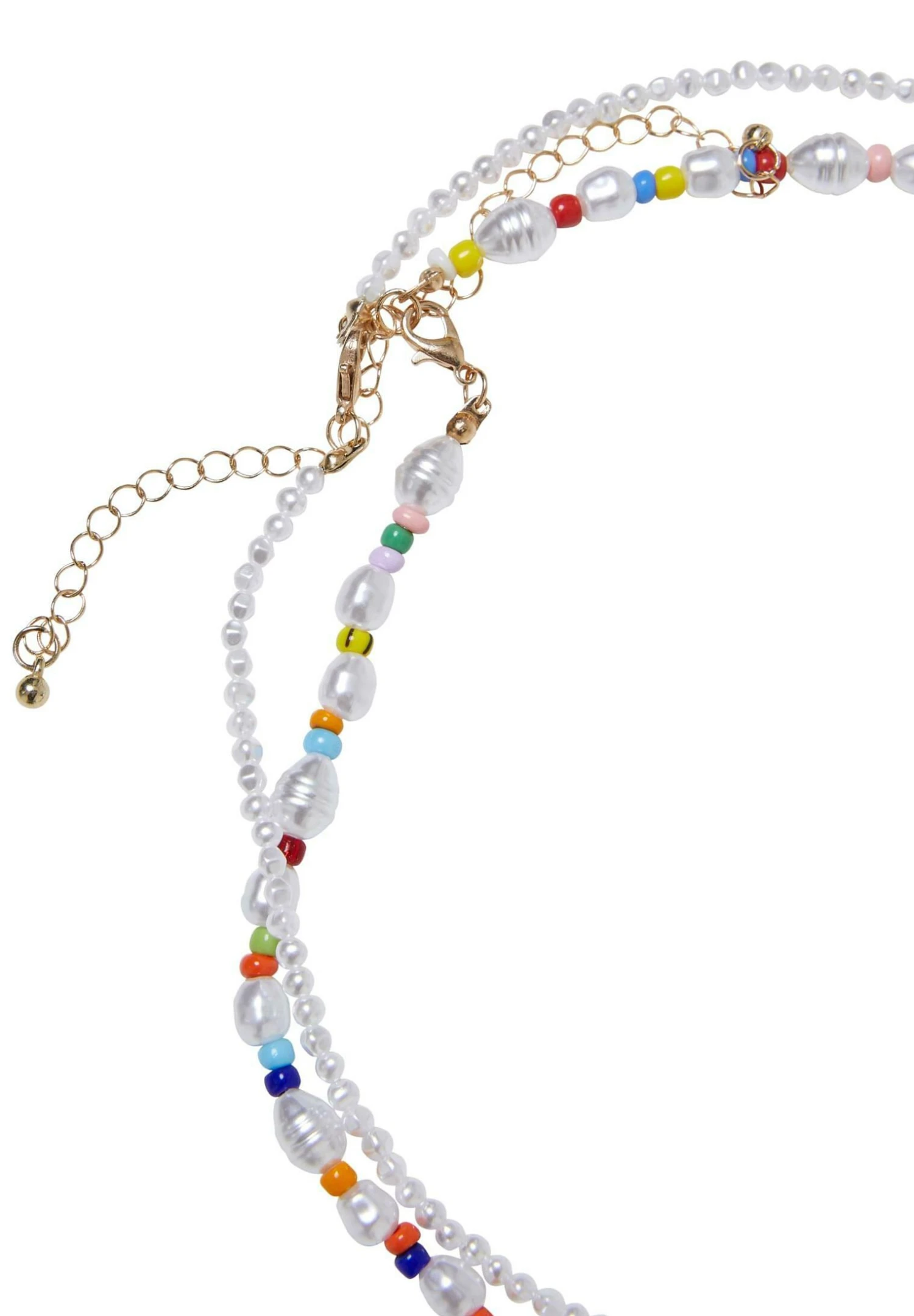 URBAN CLASSICS Various Pearl Layering 2-Pack - Collier - Multicolor 4 URBAN CLASSICS Various Pearl Layering 2-Pack - Collier - Multicolor – Image 2