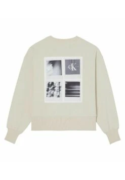 Calvin Klein Jeans Tatum - Sweatshirt - Beige -Next Soldes d08a4422a416424fa7c76cafb3f507f6