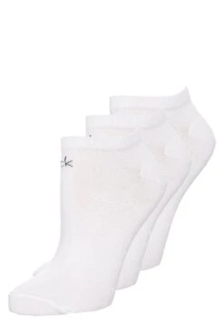 CALVIN KLEIN UNDERWEAR Women Liner Logo 3 Pack - Chaussettes - White