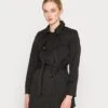 ONLY Onlvalerie - Trench - Black -Next Soldes d12aa24d1eb542ce97a64e822bdf74de
