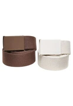 URBAN CLASSICS 2 Pack - Ceinture - Bark/Whitesand