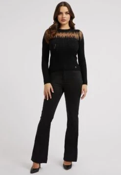 Guess Strass-Details - Pullover - Schwarz -Next Soldes d249d9eda8e843419b11b8ffb6562186