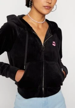 Juicy Couture Track Jacket With Bubble Graphic - Sweat Zippé - Black -Next Soldes d30c60883f81400c842a84ce19488058
