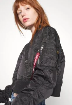 Alpha Industries Boxy - Blouson Bomber - Black -Next Soldes d3799bad7b4a48e7b59783d76e894199