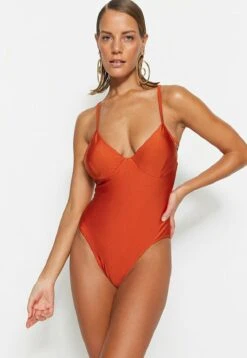 Trendyol Maillot De Bain - Brown 12 Trendyol Maillot De Bain - Brown -Next Soldes d40de261db544b778760e8508dce422a