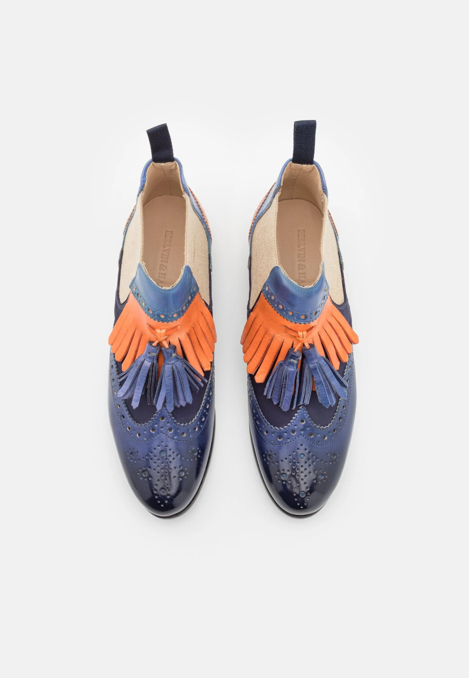MELVIN & HAMILTON Selina 5 - Bottines À Plateau - Dark Navy/Mild Orange/Mock Navvy/Beige/Electric Blue 8 MELVIN & HAMILTON Selina 5 - Bottines À Plateau - Dark Navy/Mild Orange/Mock Navvy/Beige/Electric Blue – Image 6