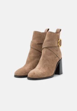 See By Chloé Lyna - Bottines - Dark Beige -Next Soldes d56ff7afb25e4109b1b0550a38e6f9dc