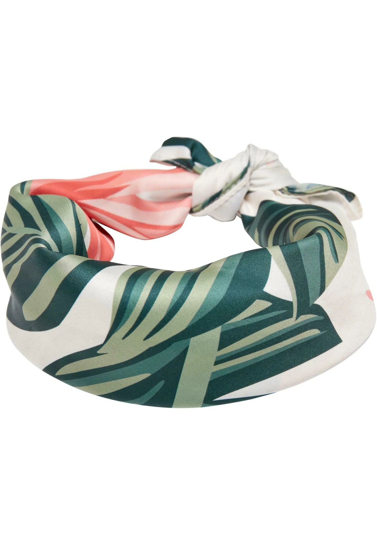 URBAN CLASSICS Big Satin Bandana - Écharpe - Green Floral 3 URBAN CLASSICS Big Satin Bandana - Écharpe - Green Floral