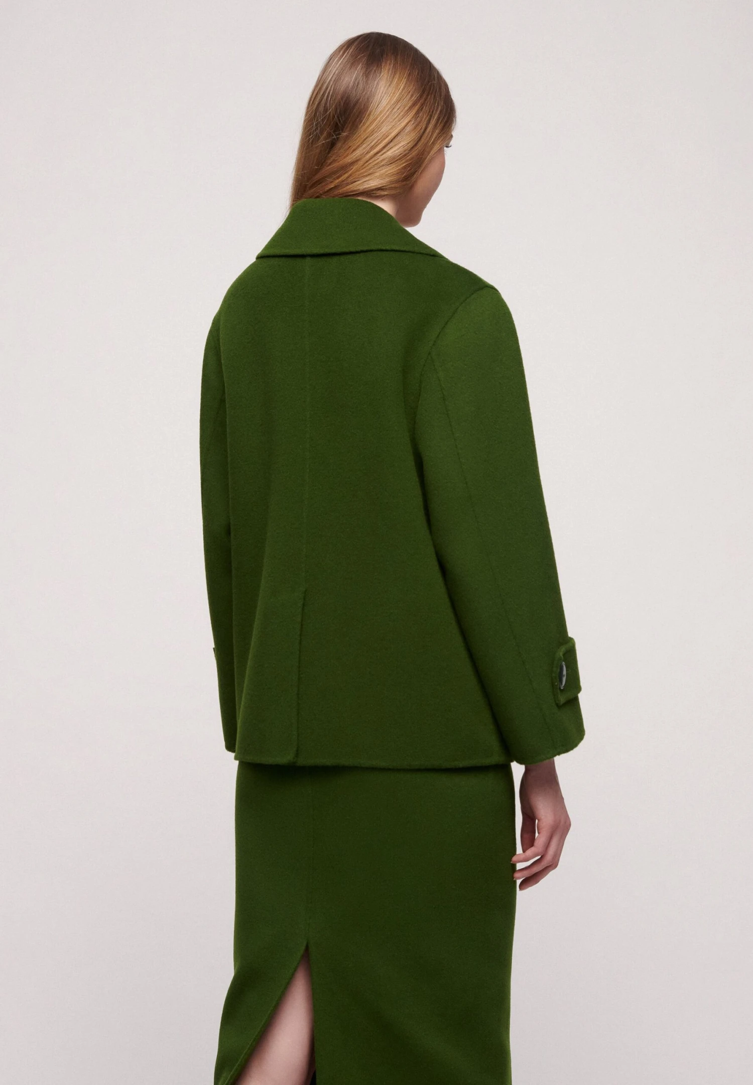 LUISA SPAGNOLI Stamane - Manteau Court - Verde Militare 4 LUISA SPAGNOLI Stamane - Manteau Court - Verde Militare – Image 2