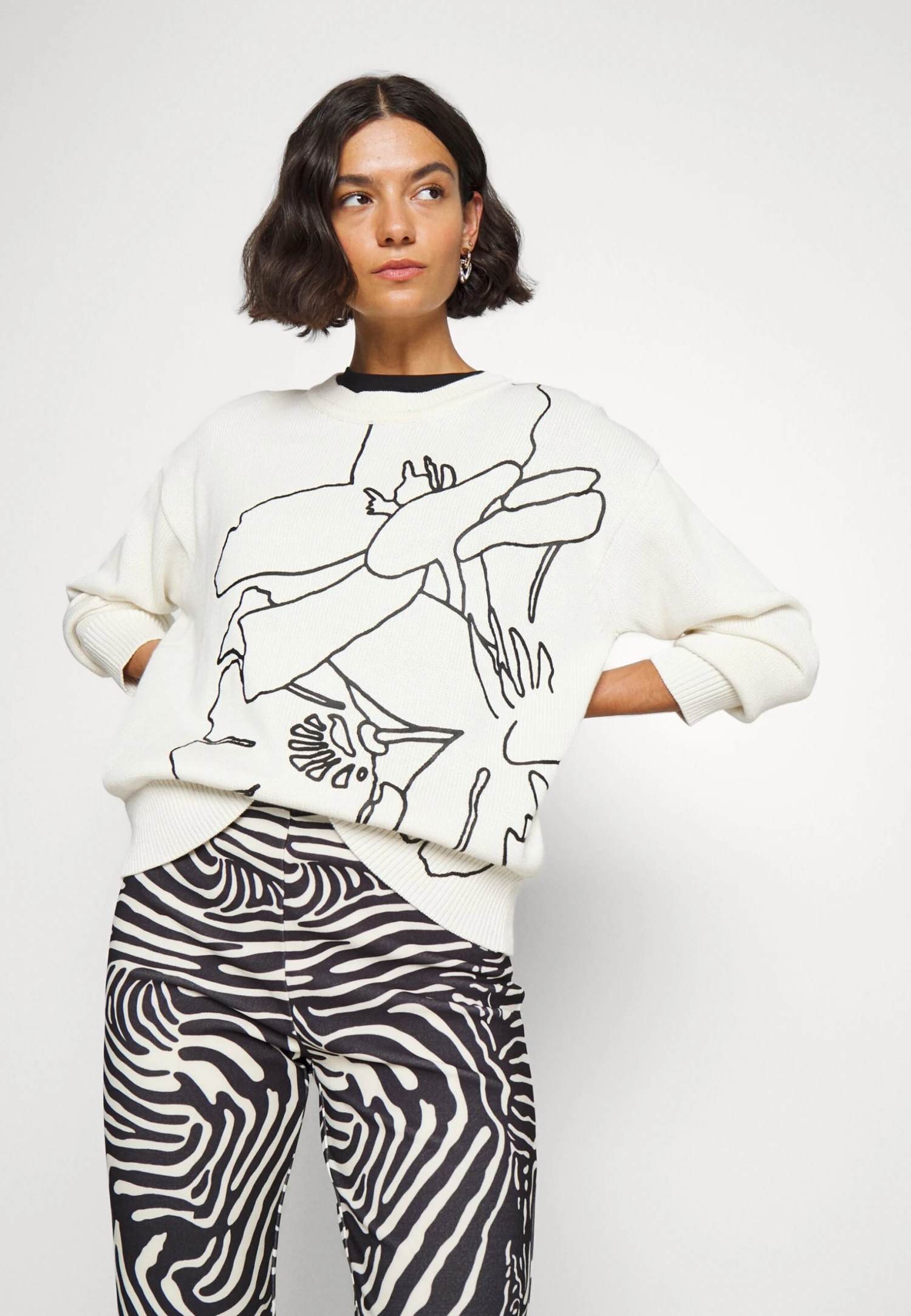 Boss Famarina - Pullover - Open White 6 Boss Famarina - Pullover - Open White – Image 4