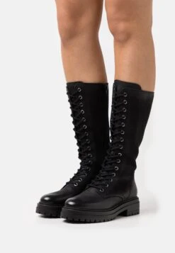 Anna Field Leather - Bottes À Lacets - Black