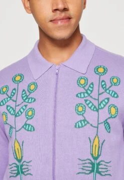 Obey Clothing Totem Zip Cardigan Unisex - Gilet - Purple -Next Soldes d69e02632f7e4ba990d166be42c9783e