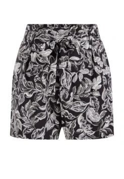 WE FASHION Met Dessin - Short - Black