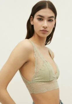 Stradivarius With Wide Straps - Soutien-Gorge Triangle - Light Green -Next Soldes d745160ab9a94ad8812976023e27d587