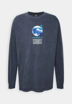 BDG Urban Outfitters Hokusai Skate Unisex - T-Shirt À Manches Longues - Washed Blue -Next Soldes d7a8342f6a0f48d78884a6f0edbe5152