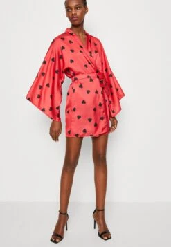 Wal G Valentines Love Belted Wrap - Veste Légère - Red/Black -Next Soldes d7f3b8a26c274f129092cdd7d4fb156e