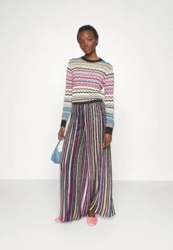 Missoni Trousers - Pantalon Classique - Black/Multicolor -Next Soldes d88a412eaf8a49ab8e9b9772db6b0c39